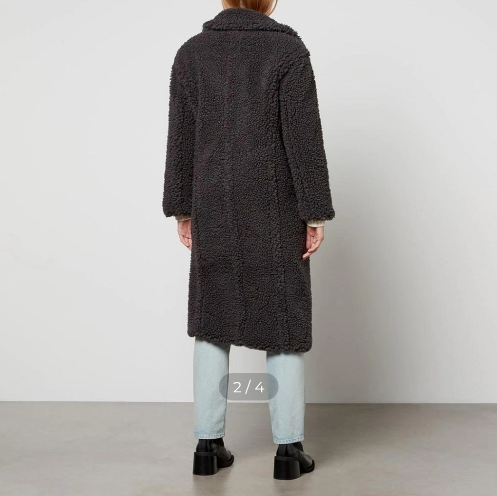 UGG Gertrude Teddy Sherpa Coat Size Small - Picture 2 of 16